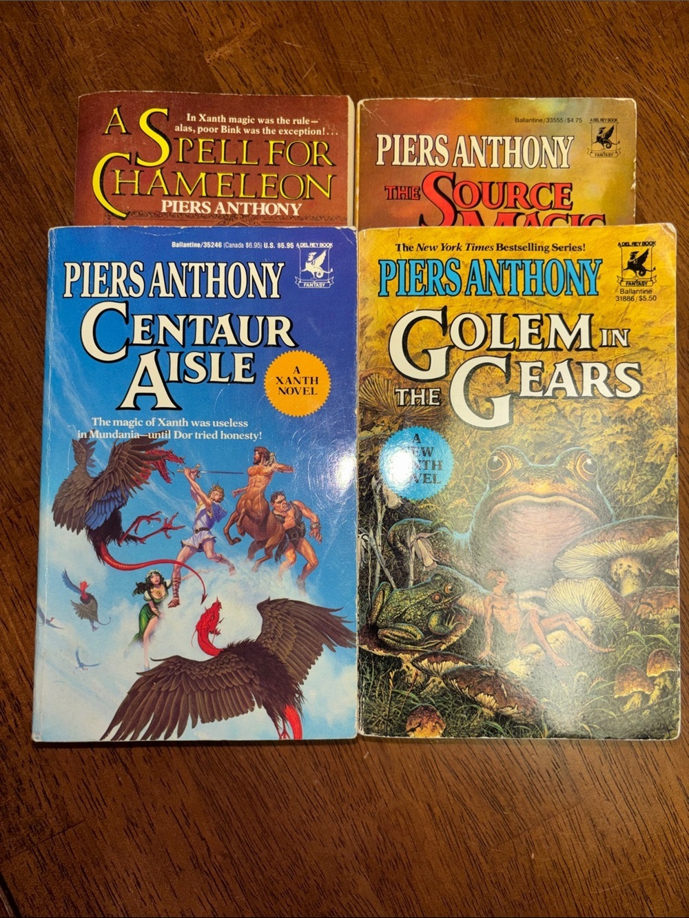 📚 4 Book Bundle by Piers Anthony | Vintage Fantasy Paperbacks